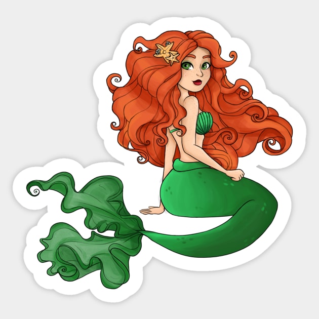 Irish Mermaid Sticker by Twkirky